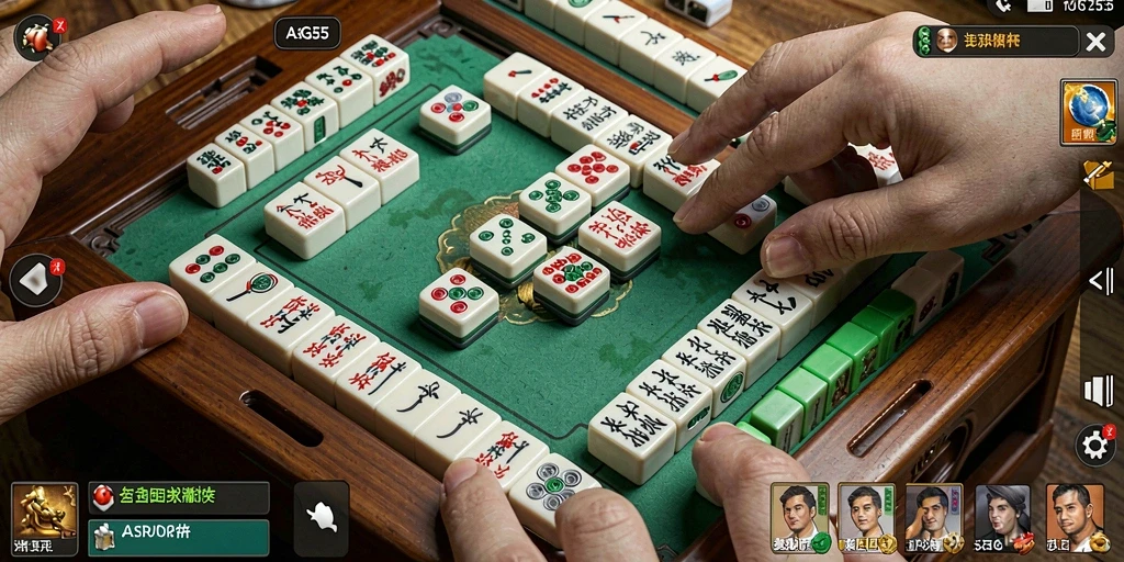 Tampilan gameplay ASG55 yang menarik dan penuh tantangan Mahjong.