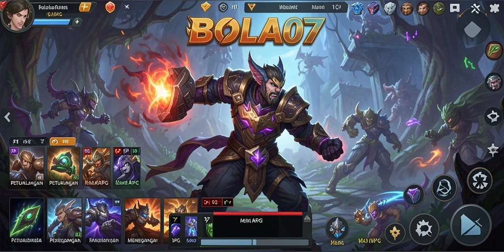 Tampilan gameplay BOLA07 yang mendebarkan di dunia ARPG.