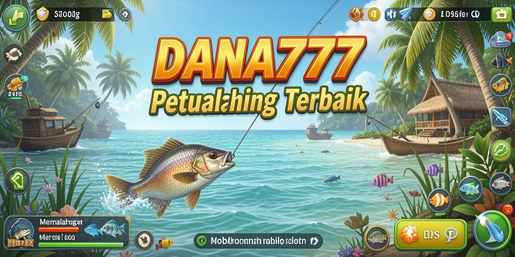 Screenshot DANA777 menampilkan pengalaman memancing yang seru dan realistis.