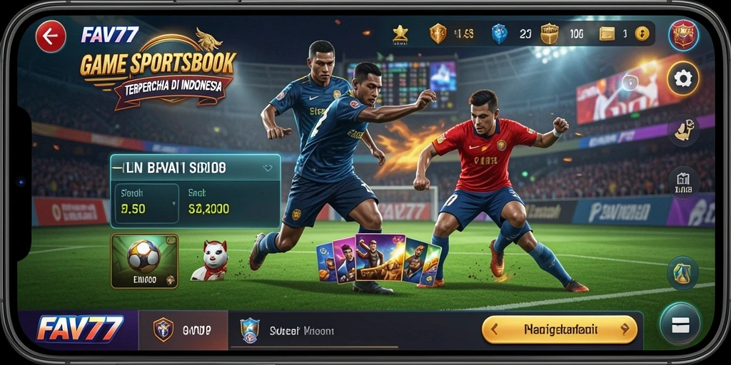 Tampilan antarmuka FAV77 yang menarik dan informatif.