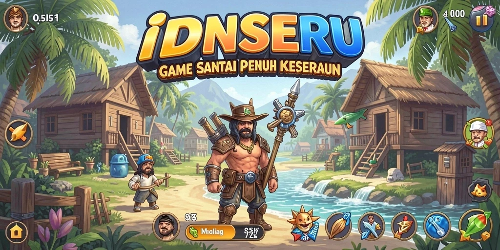 Tangkapan layar menampilkan aksi seru dalam gameplay IDNSERU.