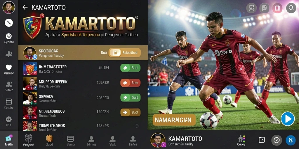 Tampilan antarmuka KAMARTOTO dengan fitur taruhan yang menarik.