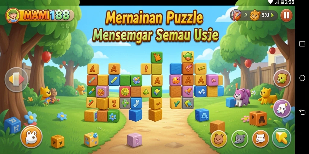 Tampilan gameplay MAMI188 menunjukkan tantangan Puzzle yang seru.