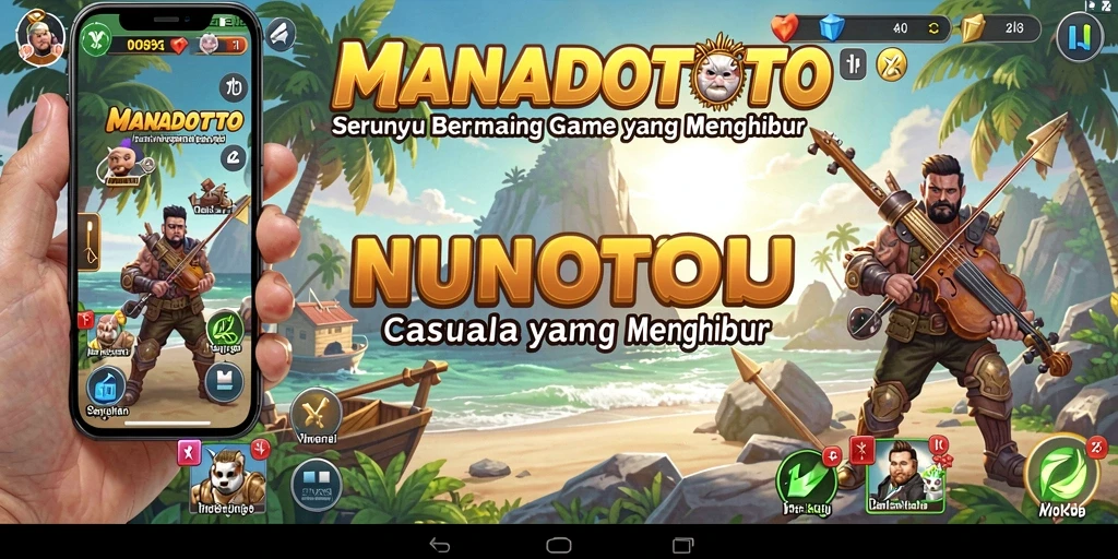 Menampilkan gameplay menyenangkan dan interaktif dari MANADOTOTO.