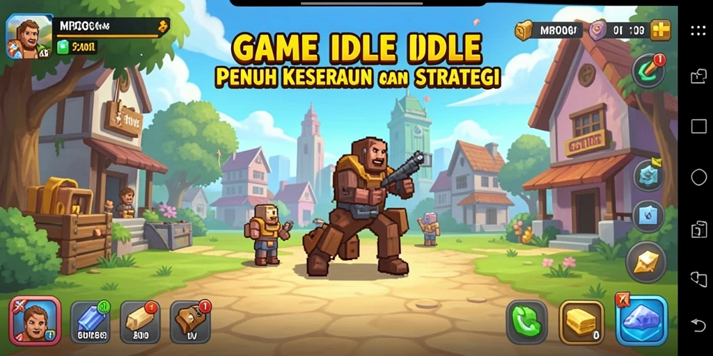 Tampilan menarik dari gameplay MPO08 yang mengutamakan strategi Idle.
