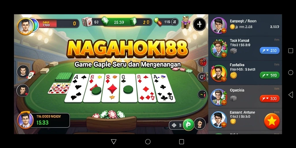 Tampilan gameplay seru dari NAGAHOKI88 dengan teman-teman.