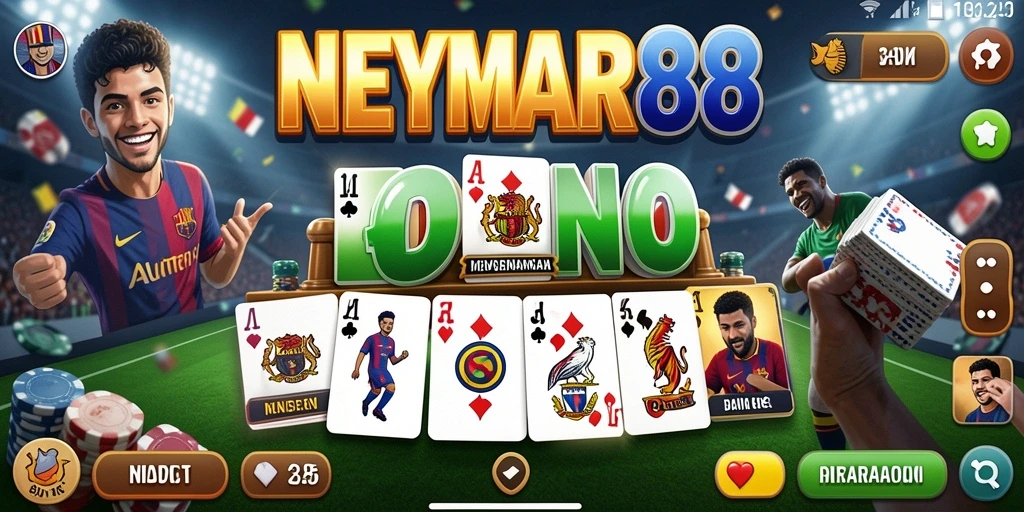 Tampilan gameplay seru NEYMAR88 yang menampilkan strategi permainan Domino.