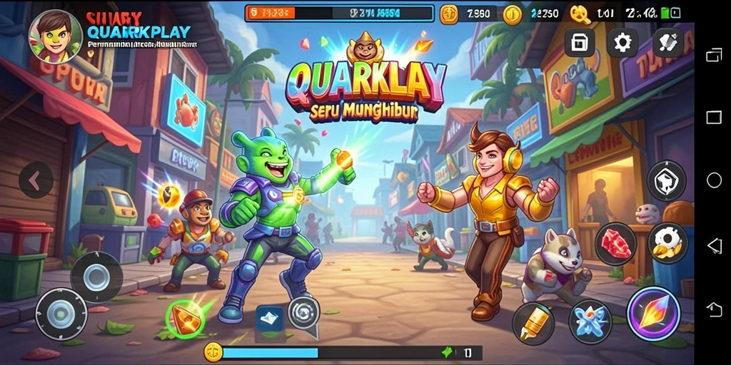 Tampilan gameplay seru dari QUARKPLAY yang penuh tantangan.