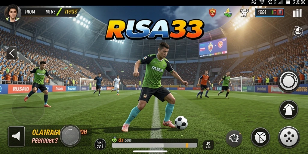 Tampilan menarik dari gameplay pertandingan olahraga RUSA33.