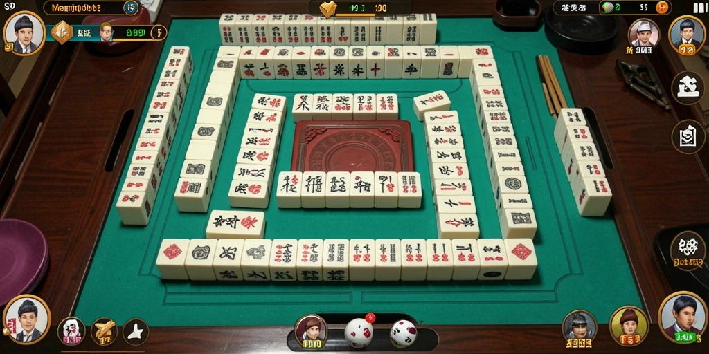 Screenshot gameplay S80 menunjukkan serunya bermain Mahjong dengan desain yang menarik.