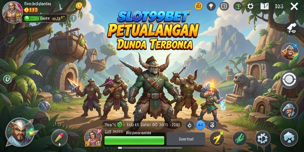 Screenshot menunjukkan pemain menjelajahi dunia terbuka SLOT99BET.