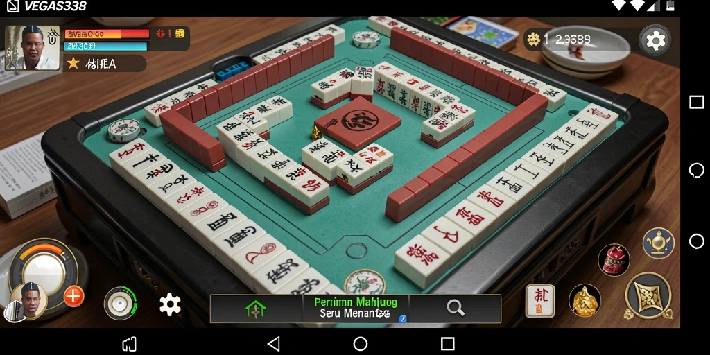 Tampilan menarik gameplay Mahjong di VEGAS338.