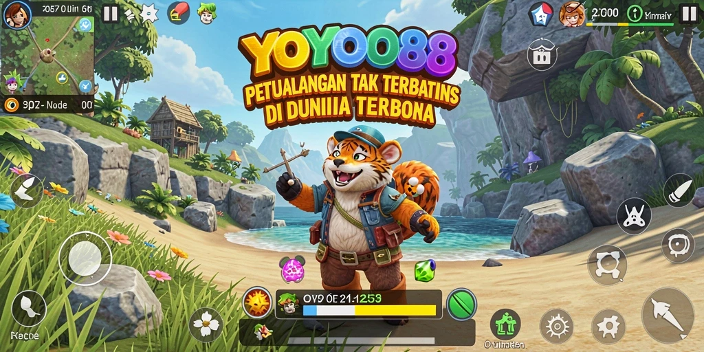 Tampilan gameplay Open World yang menakjubkan di YOYO88.
